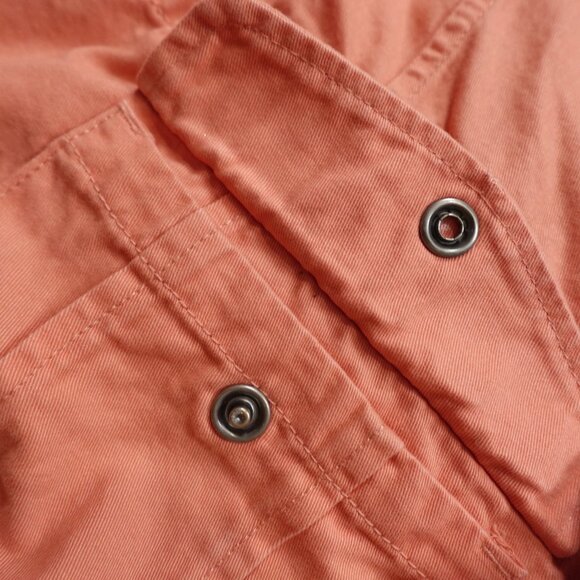 Columbia Witchita Ridge Jacket Women's 2X Coral Utility Hooded Cotton Twill - Picture 3 of 11